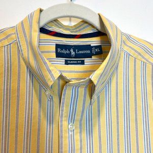 Ralph Lauren striped button down shirt. XL